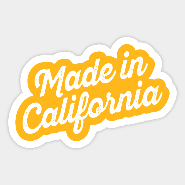 Made in California Sticker by lavdog